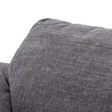 Divani Casa Corinth - Modern Dark Gray Fabric Sectional Sofa with 3 Power Recliners