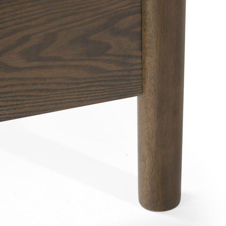 Queen Carolina - Modern Grey Fabric + Wenge Bedroom Set