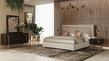 Corrico Modern Off-White Velvet & Champagne Gold Bedroom Set – VIG Furniture - Home Elegance USA