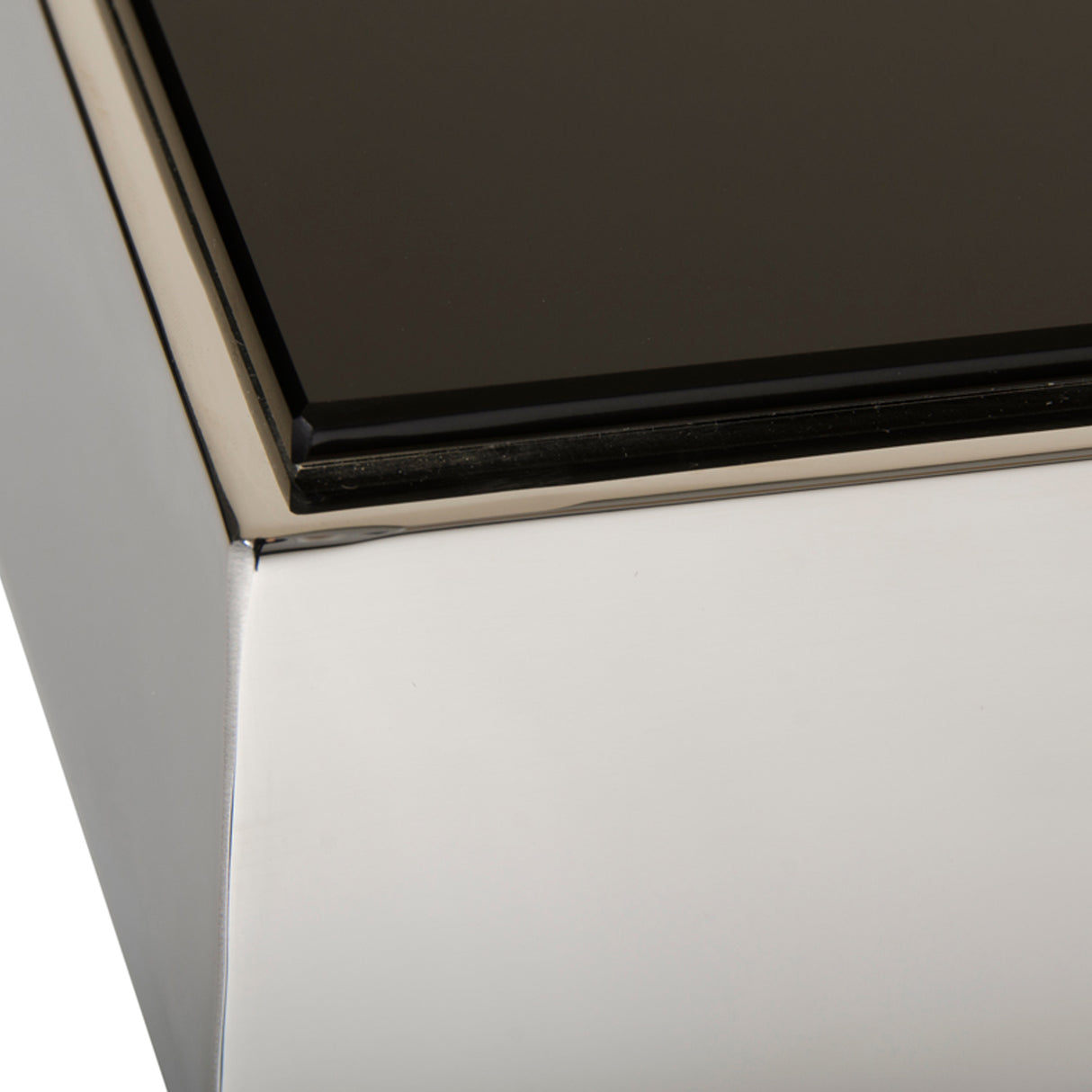Courtland Modern Stainless Steel Dining Table - View Image 1