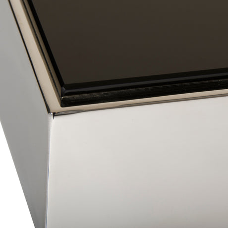 Courtland Modern Stainless Steel Dining Table - View Image 1