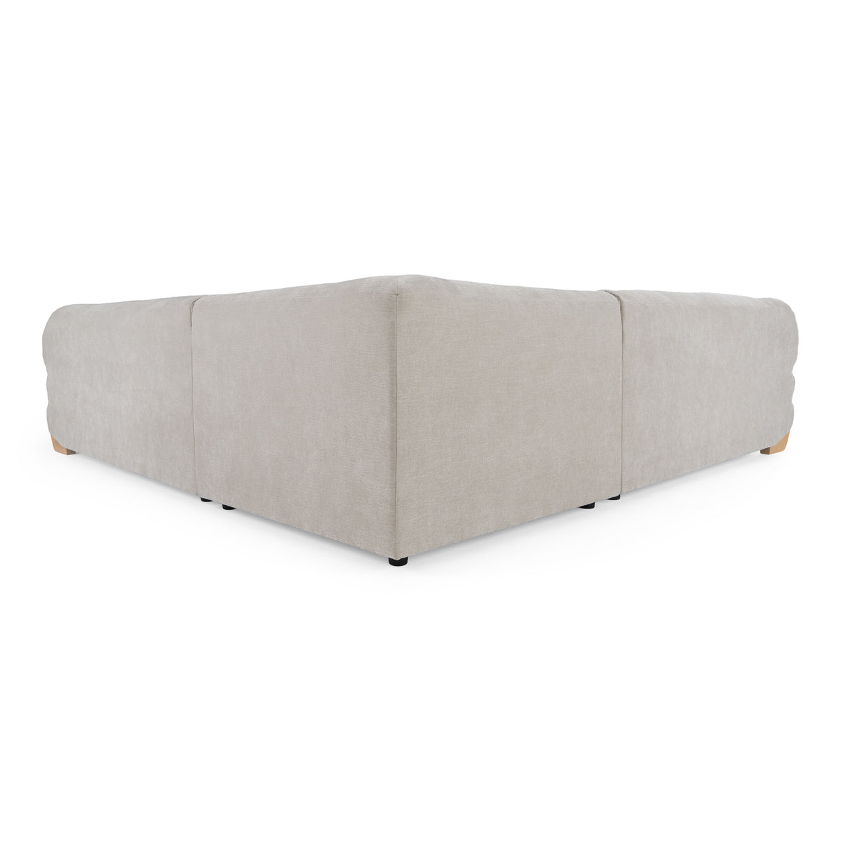Crockett - Modern Light Grey Fabric Sectional Sofa - View Image 1