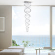 Crystal Chandelier Double Helix// 7 Light, 73" Hanging Length  | Finesse - sold by Home Elegance USA