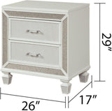 Crystal nightstand White | Galaxy -4