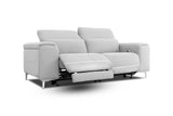 Divani Casa Cyprus - Contemporary Grey Fabric Loveseat w/ Electric Recliners | Home Elegance USA