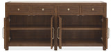 Driftwood Buffet Worn Saddle - Dark Brown by Hooker Furniture - View 3