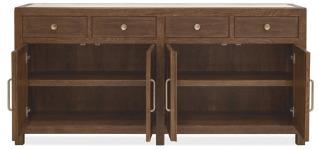 Driftwood Buffet Worn Saddle - Dark Brown by Hooker Furniture - View 3