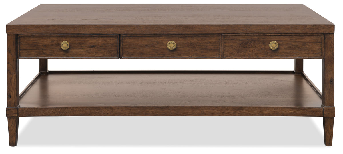 Cashiers Rectangle Coffee Table Chestnut - Dark Brown by Hooker Furniture - View 3