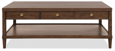 Cashiers Rectangle Coffee Table Chestnut - Dark Brown by Hooker Furniture - View 3