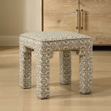 Satoria Upholstered Small Bench - Green by Uttermost - View 2