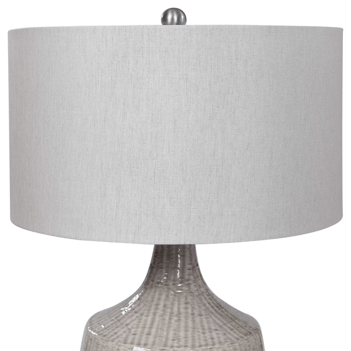 Felipe Table Lamp - Light Gray / White by Uttermost - View 5