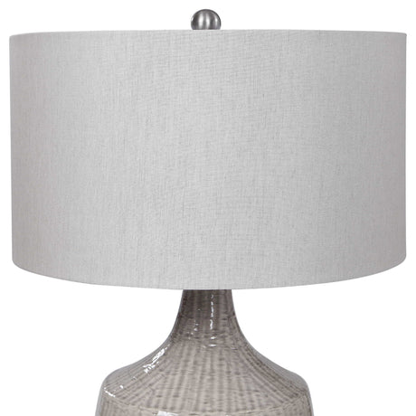 Felipe Table Lamp - Light Gray / White by Uttermost - View 5