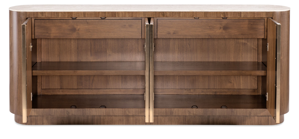 Eleana Credenza Medium Wood - Dark Brown by Hooker Furniture - View 5