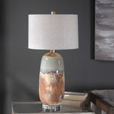 Maggie Ceramic Table Lamp - Light Brown / Silver by Uttermost - View 4
