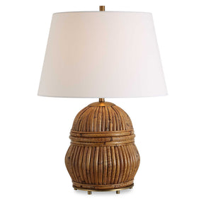 Reed Honey Rattan Table Lamp - Light Brown by Uttermost - View 1
