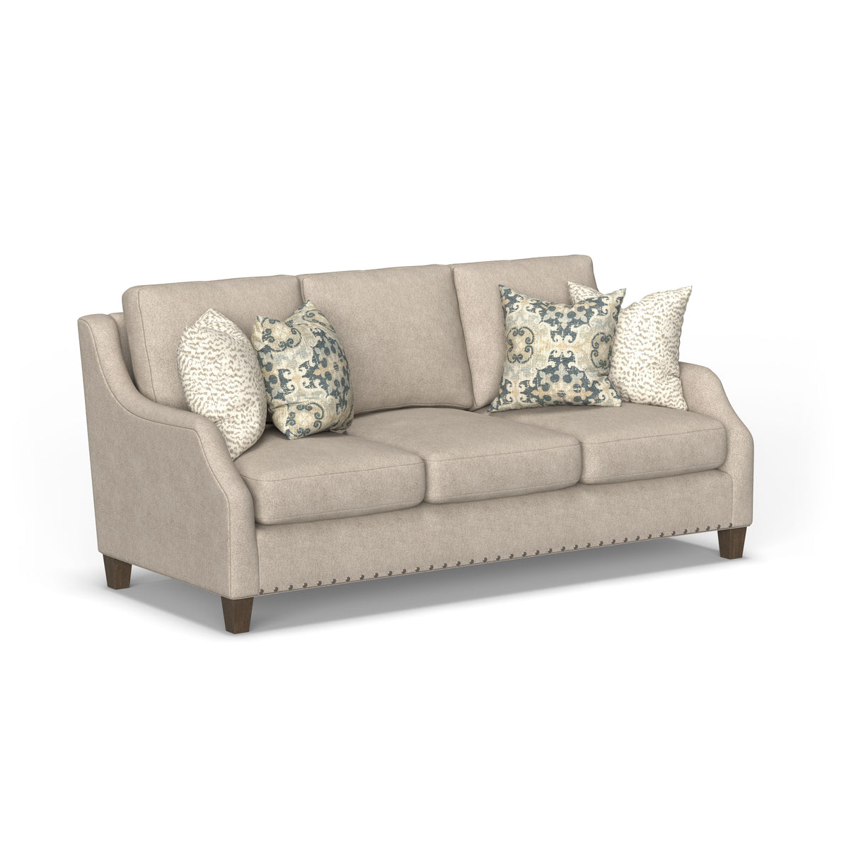 Gianna Fabric Sofa With Nailhead Trim | Flexsteel