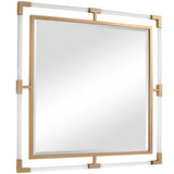 Balkan Square Mirror Golden - Gold / Silver by Uttermost - View 5