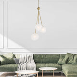 Geodesic 3 Light Pendant - White by Uttermost - View 3