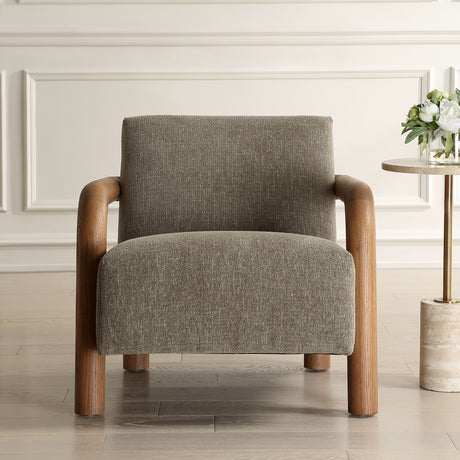 Balance Accent Chair Herb - Dark Green / Light Brown by Uttermost - View 2