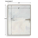 Simple Serenity Framed Abstract Art - White / Light Blue by Uttermost - View 8