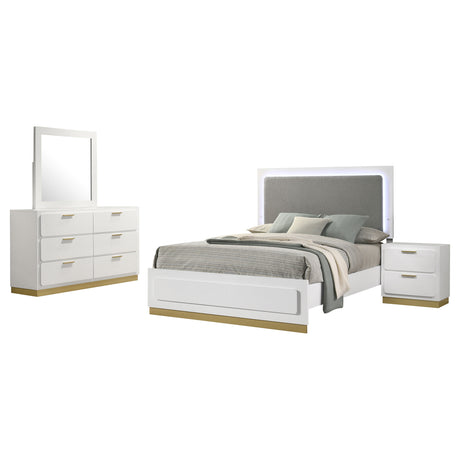 Sophia White 4-piece Queen Bedroom Set - sold by Home Elegance USA