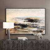 Aftermath Abstract Art - Light Brown / Dark Gray by Uttermost - View 2
