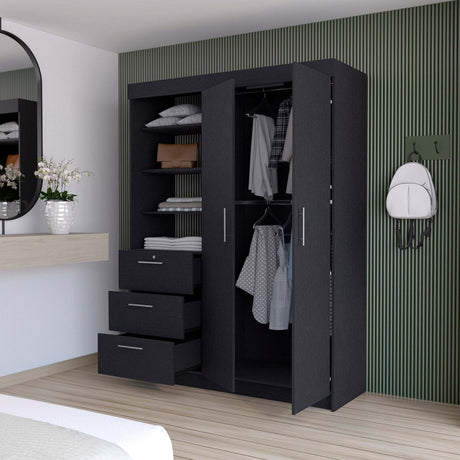 Wenge 3-Drawer Armoire - sold by Home Elegance USA