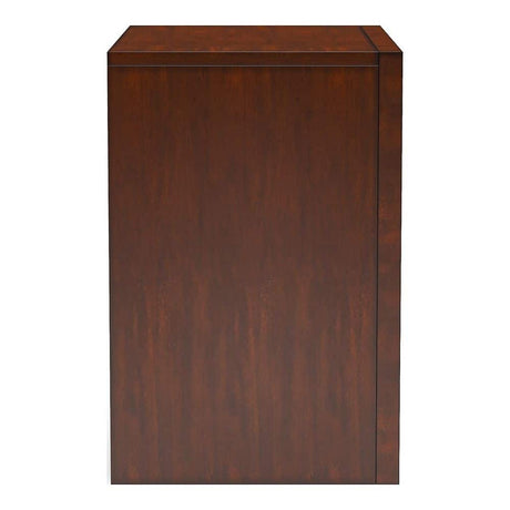 Contemporary Queen Size Bed 2x Nightstands Headboard Bookcase Cherry Color 3pc Set Bedroom Furniture - sold by Home Elegance USA