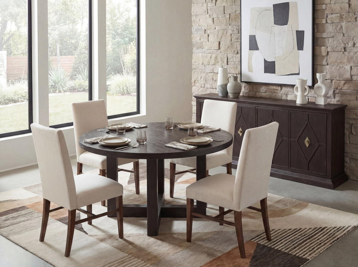 Driftwood 60" Round Dining Table Burnt Timber - Dark Brown by Hooker Furniture - View 2