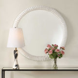 Akiko Round Mirror - White by Uttermost - View 2