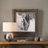 Custom Black And White Horses Print - Dark Brown / Silver by Uttermost - View 6