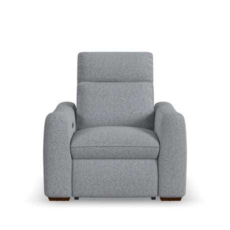 Ava Power Recliner With Power Headrest & Lumbar - Stonewash | Flexsteel