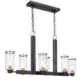 Jarsdel 6 Light Industrial Island Light - Black by Uttermost - View 6