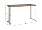 Cardew Modern Console Table Silver & Gold - Silver / Gold by Uttermost - View 10