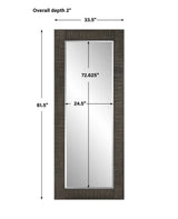 Figaro Oversized Mirror - Dark Gray by Uttermost - View 9