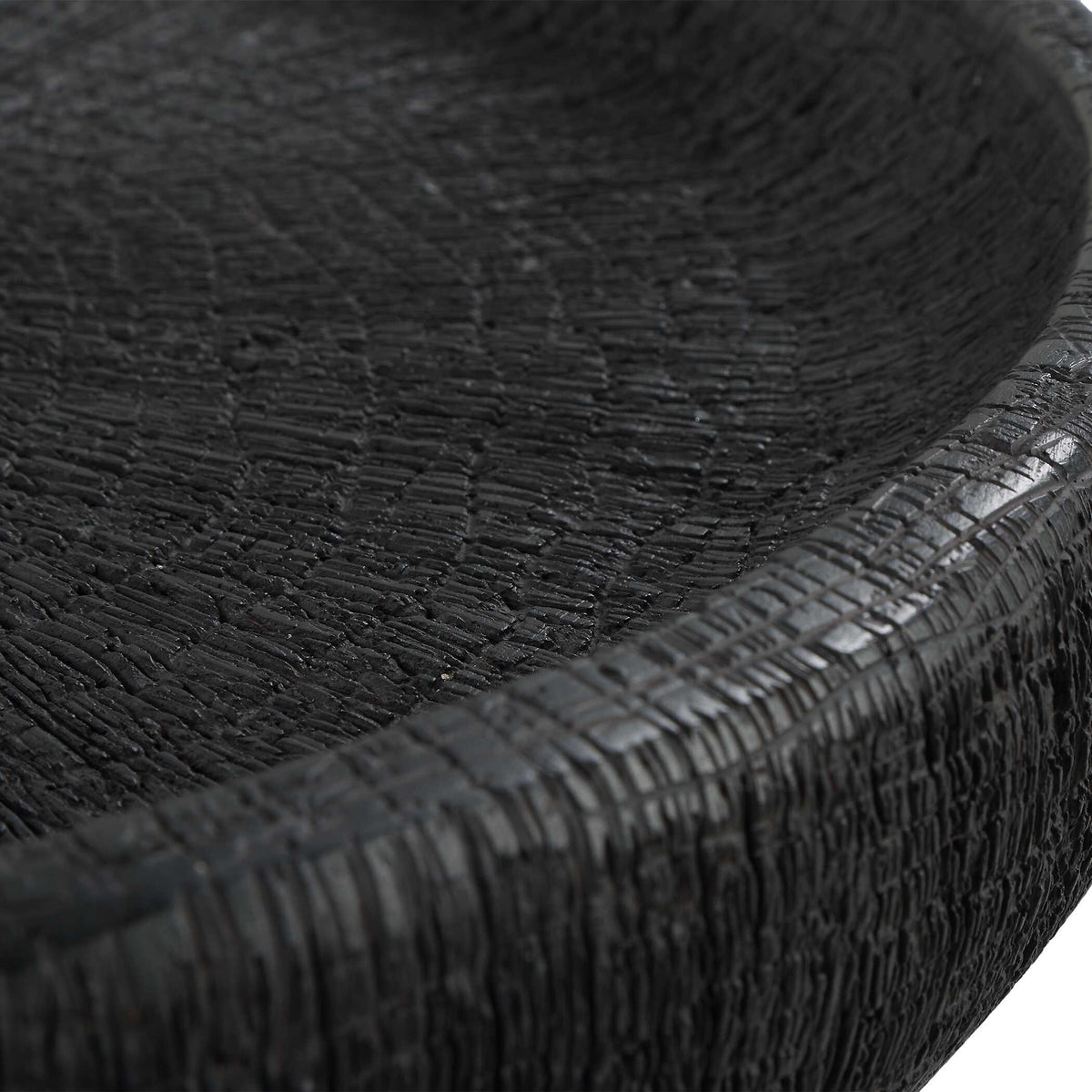 Resonance Indoor-Outdoor Resin Bowl - Black by Uttermost - View 6