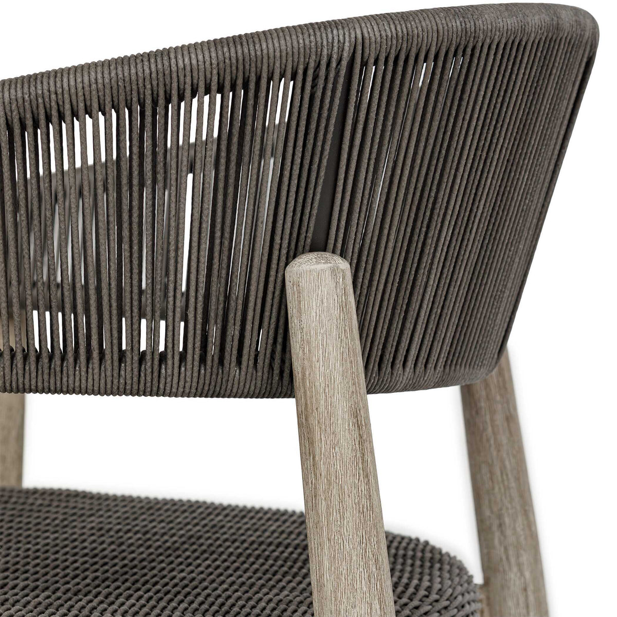 Dermott Outdoor Counter Stool - Light Brown / Dark Gray by Uttermost - View 7