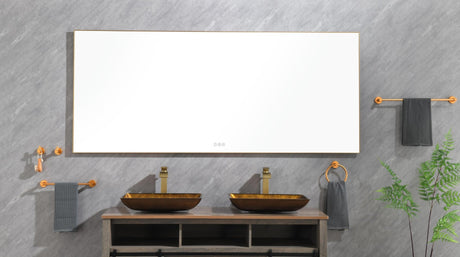 84x 36Inch LED Mirror Bathroom Vanity Mirror with Back Light, Wall Mount Anti - Fog Memory Large Adjustable Vanity Mirror - W1272103488 - image - 4