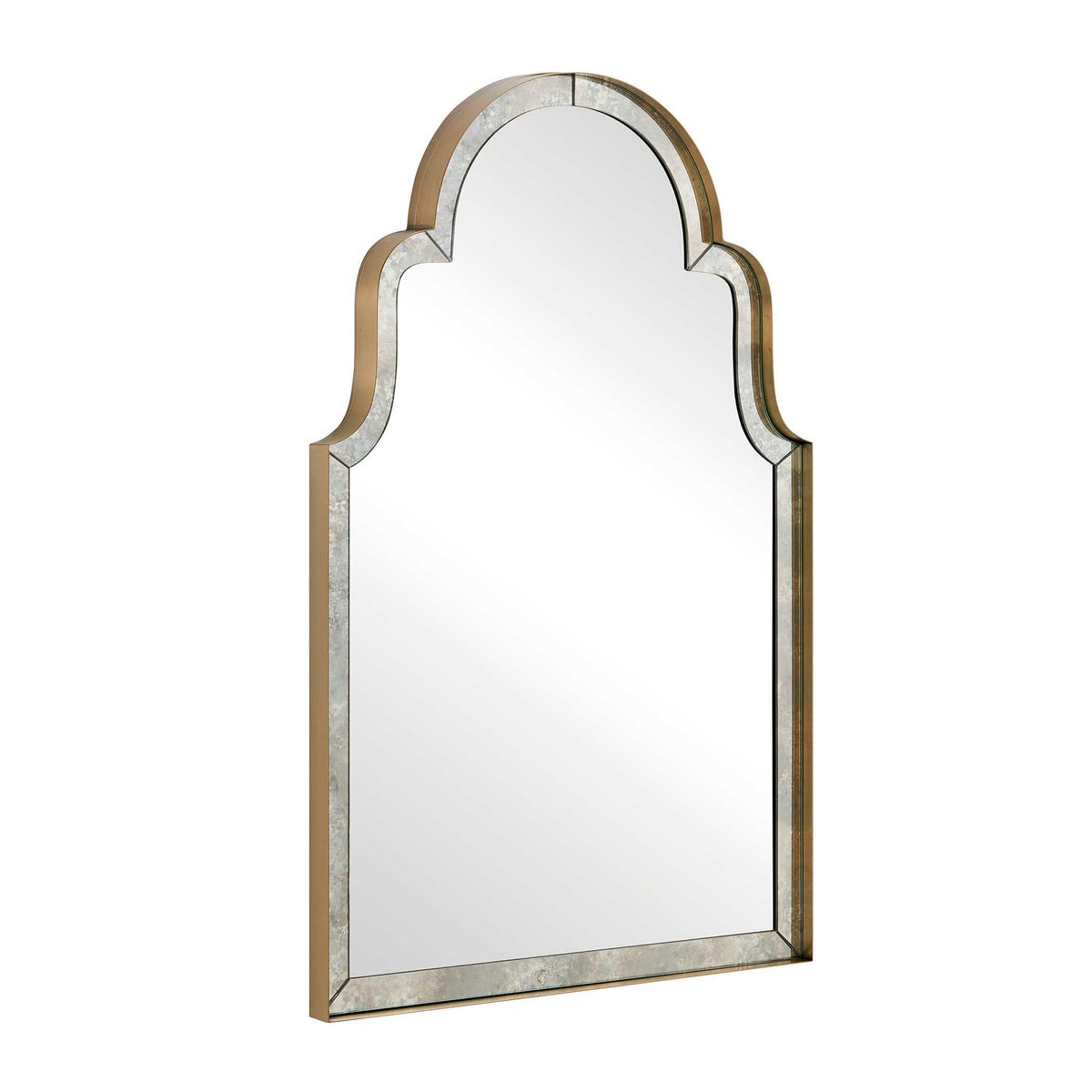 Brayden Antique Arch Mirror Plated Antique Brass - Gold / Silver by Uttermost - View 4