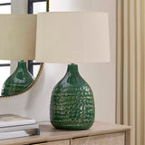 Breya Glaze Table Lamp - Green by Uttermost - View 3