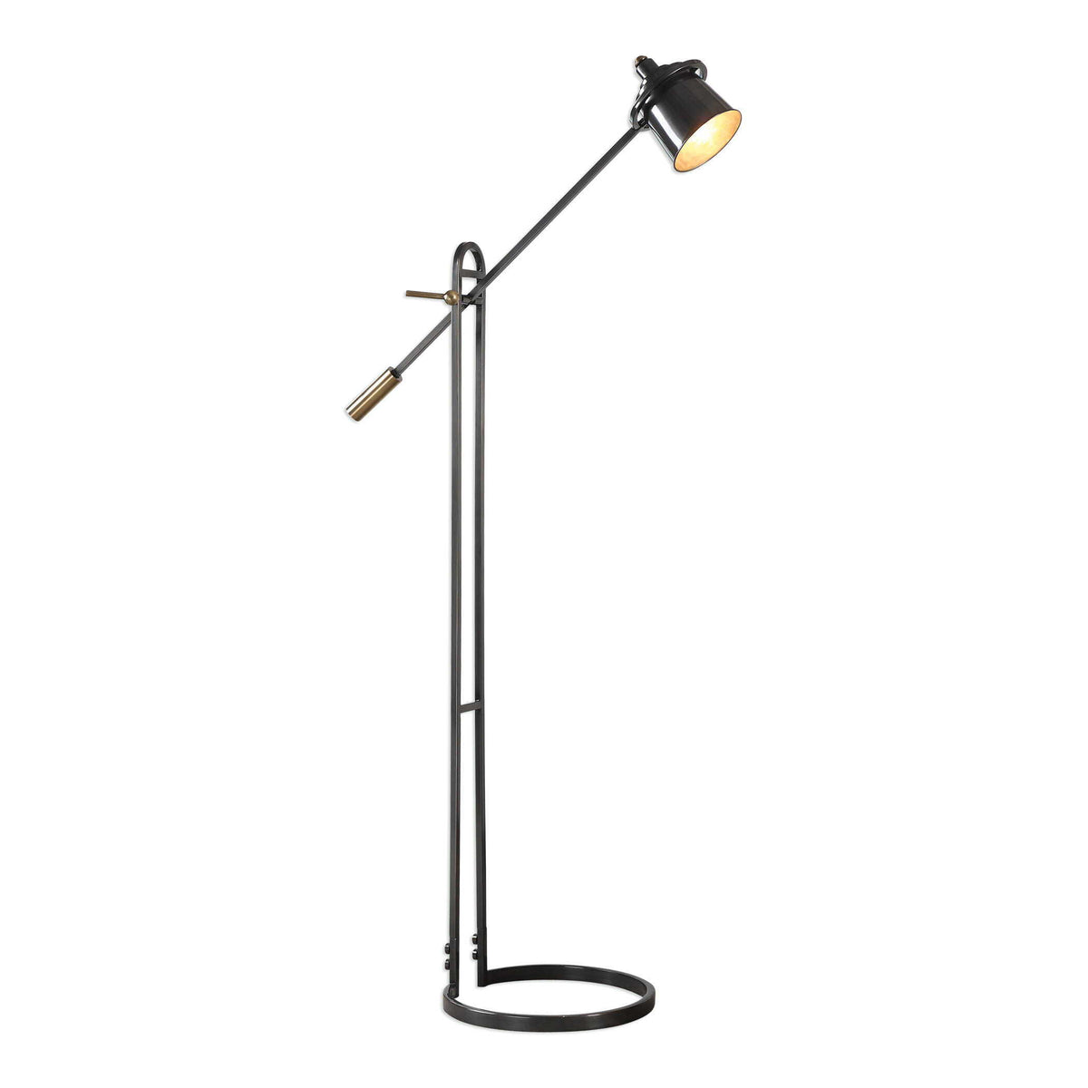 Chisum Floor Lamp Dark Bronze - Bronze / Black by Uttermost - View 1