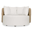 Sunset Outdoor Round Swivel Day Bed - White by Uttermost - View 1