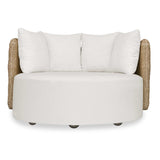 Sunset Outdoor Round Swivel Day Bed - White by Uttermost - View 1