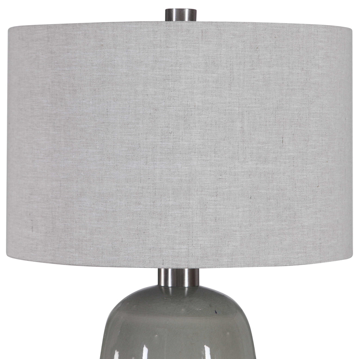 Maggie Ceramic Table Lamp - Light Brown / Silver by Uttermost - View 5