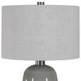 Maggie Ceramic Table Lamp - Light Brown / Silver by Uttermost - View 5