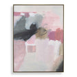 Process Framed Abstract Art Black / Gold / Gray / Green / Pink / Purple / White - Pink / White by Uttermost - View 1