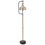 Elieser Industrial Floor Lamp - Light Brown / Black by Uttermost - View 3