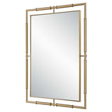 It's All Connected Rectangle Brass Mirror - Gold by Uttermost - View 4