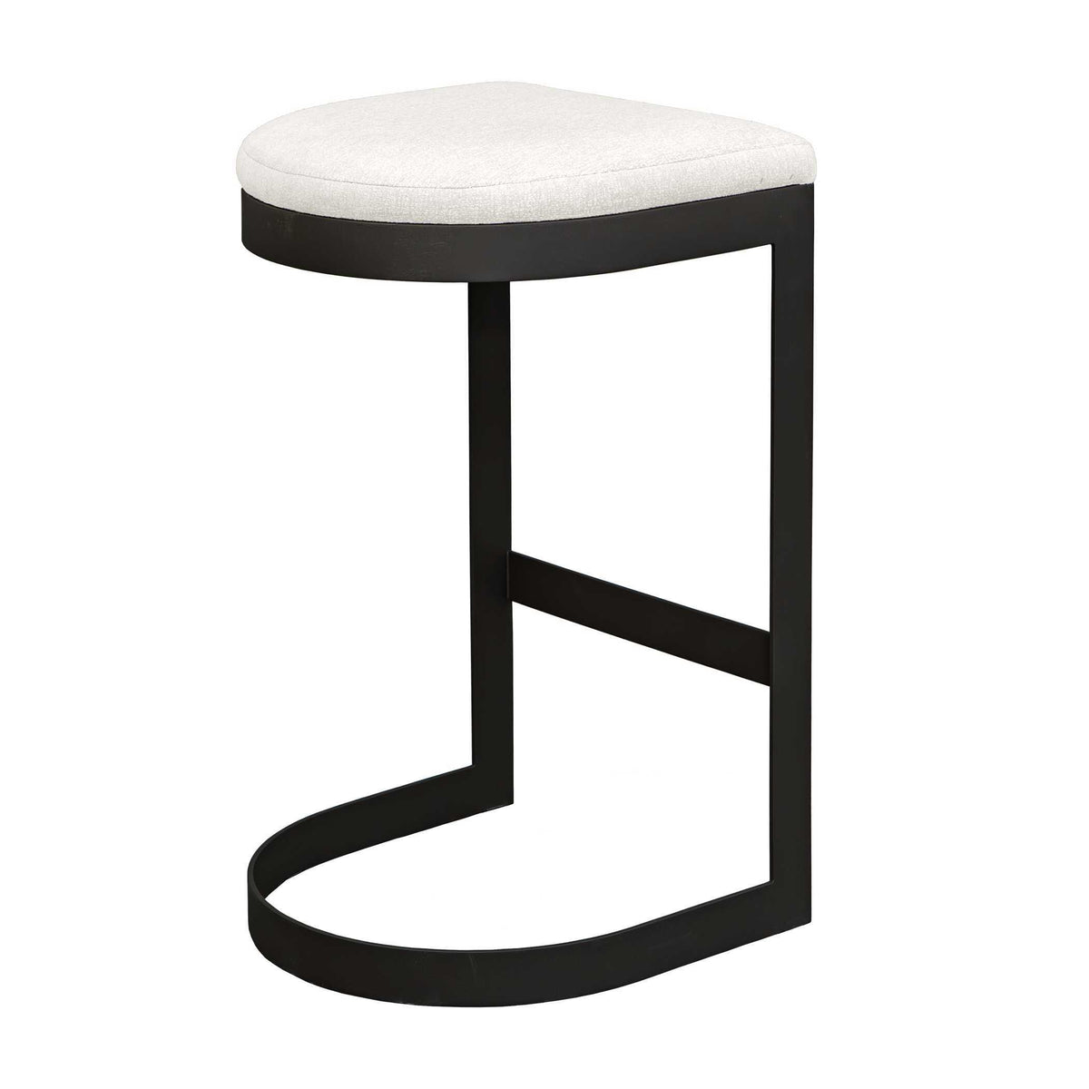 Maude Outdoor Bar Stool - White / Black by Uttermost - View 6
