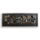Discs Shadow Box Silver - Black / Dark Brown by Uttermost - View 1